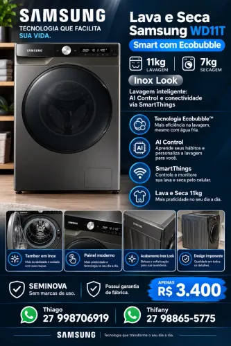 LAVA E SECA SAMSUNG 11 KG