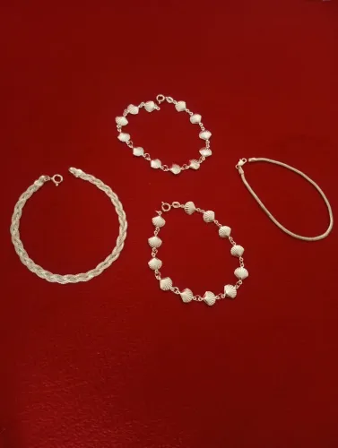Pratas 925 Pulseiras Femininas Novas