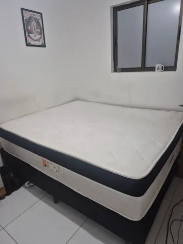 Cama Box Queen 1,58x1,98 com Colchão Imperial