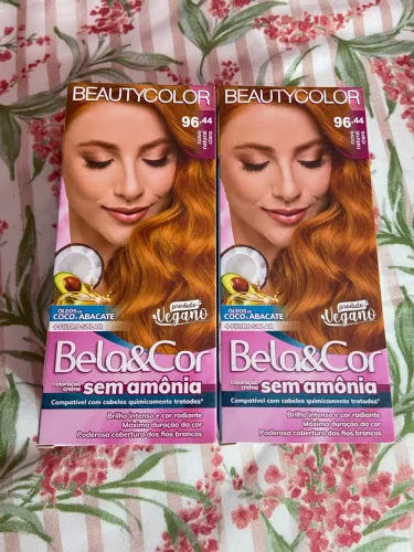 Kit de tinta ou individual beaulty color ruivo natural claro