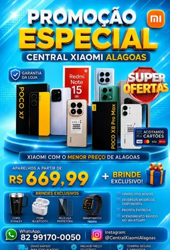 Xiaomi 17T 5G, Poco X8 Pro Max 5G e Diversos Modelos Disponíveis