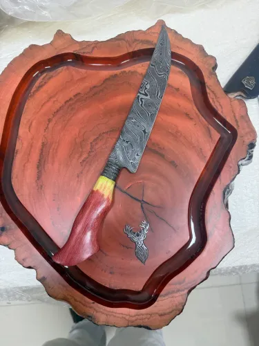 Faça em aço Damasco