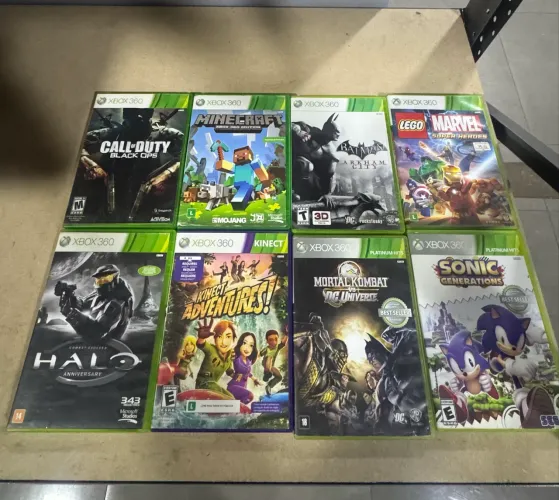 LOTE DE 8 JOGOS ORIGINAIS XBOX 360(ENVIO OLX PAY)