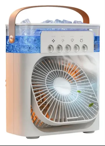 Mini ventilador e umidificador