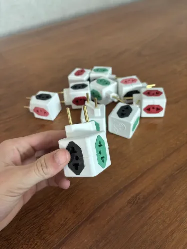 10 adaptador tomada benjamim cubo