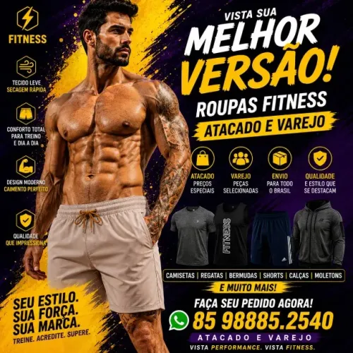 bermuda fitness atacado