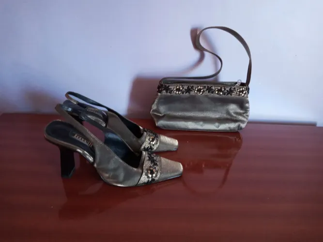 CONJUNTO SAPATO E BOLSA FESTA 36-37