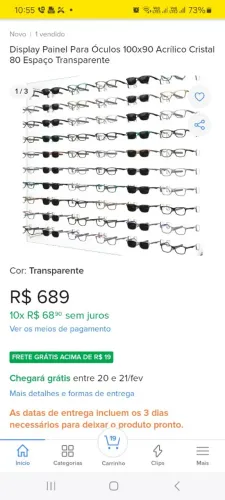 Painel para Óculos Medidas 100x95 