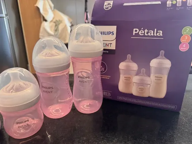 Kit de Mamadeiras Philips avent rosa