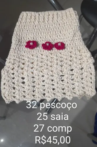 Roupa para pet de crochê