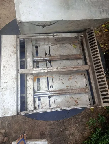 Chapa de lanchonete industrial em aço inoxidável