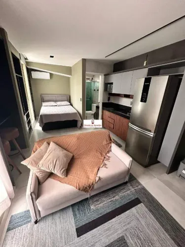 Apartamento mobiliado para locação | 27m² | 15º andar