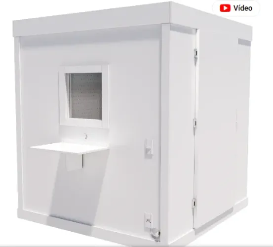 Cabine audiômetro (feita sob medida) 1,5 x 1,5 x 1,80 