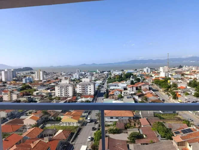 Apartamento novo em São José, com vista pro mar e 3 quartos