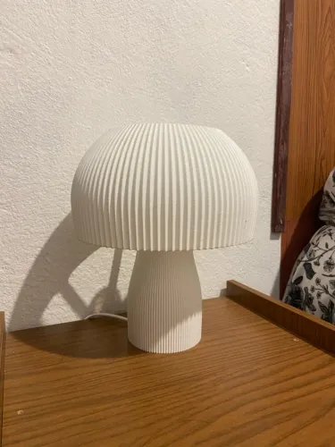 luminária cogumelo com lâmpada inclusa