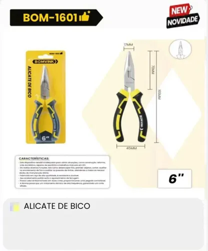 ALICATE DE BICO BOM1601