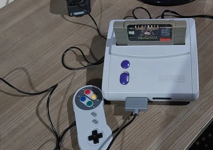 Super nintendo baby completo com 1 jogo F1