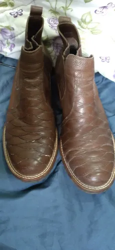 Bota Country Masculina couro legítimo Escamado Floater número 43