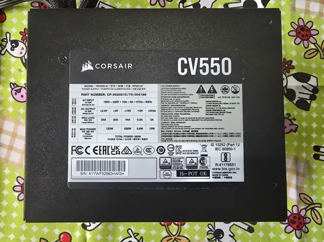 Fonte corsair 550 (usada)