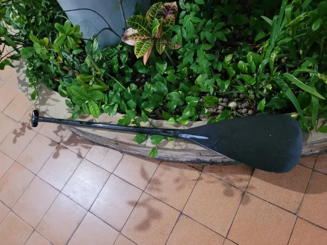 Remo canoa havaiana fibra de carbono leve