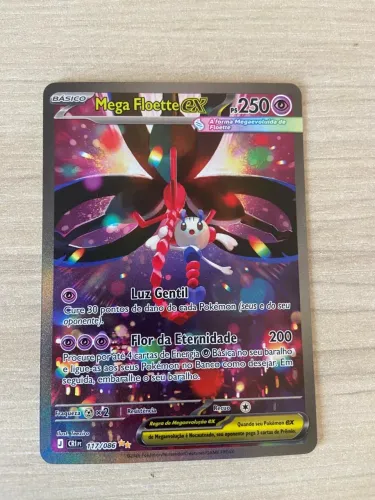 Carta Pokémon Mega Floette ex 117/086 - Ilustração Rara Especial