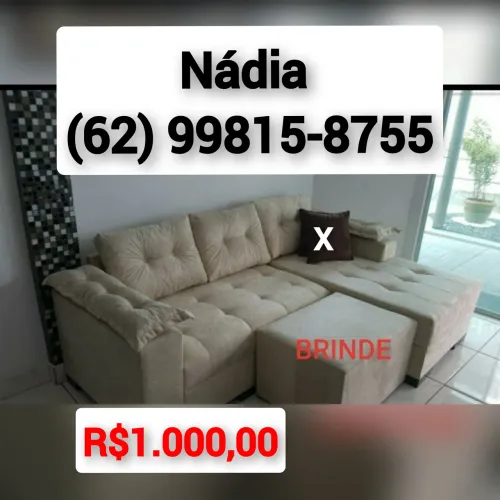 SOFÁ 2.0X1.40 COM CHAISE ***&?