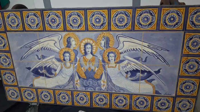 Tela em tecido Arte Sacra 