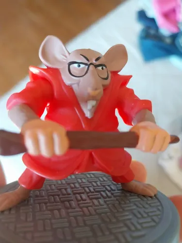 Boneco mestre Splinter Tratarugas Ninjas Burger King