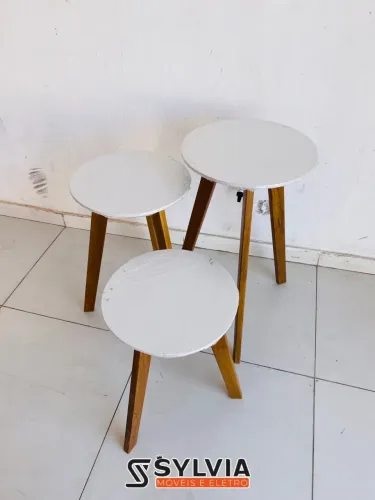 TRIO DE MESAS EM MDF PROMOÇÃO 