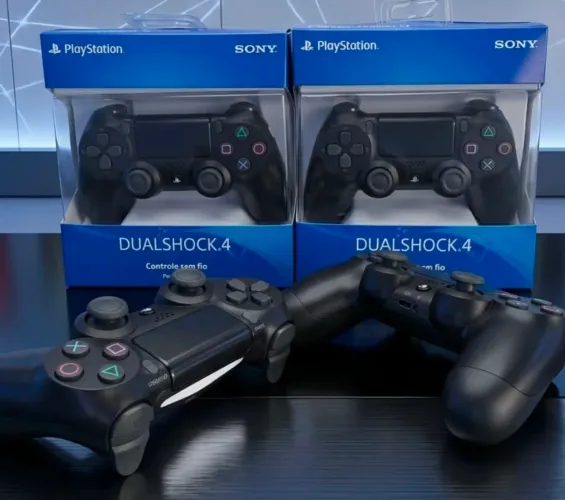 Controle ps4 novo, Bluetooth (cada)