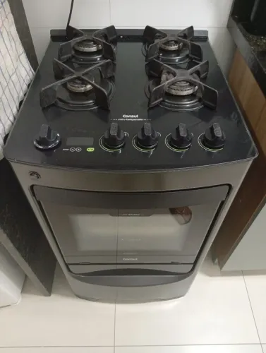 Fogão 4 bocas tapão de vidro
