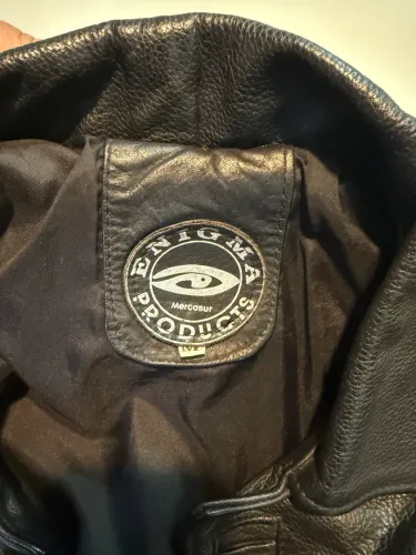 Jaqueta couro legítimo meio blaser