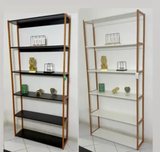 estante com 6 prateleiras estilo industrial