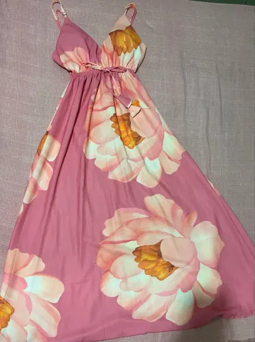 Vestido longo floral
