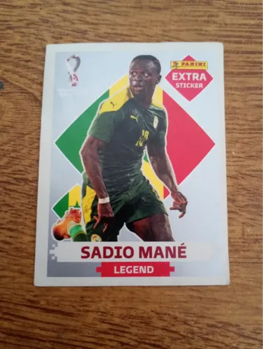 Figurinha extra legend - sadio Mané prata 2022 