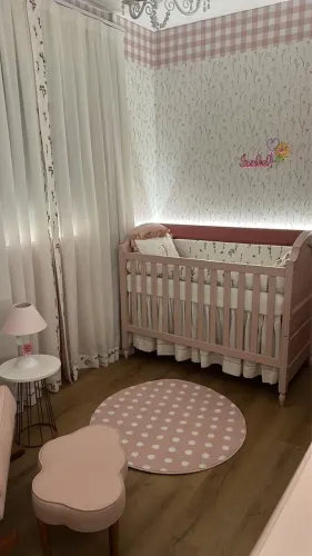 Berço pronto bilila baby rosa