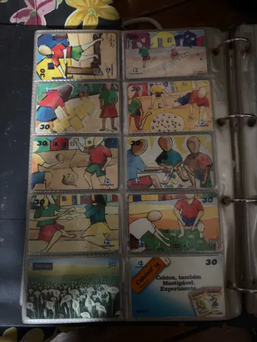 Coleção de cartão de orelhão anos 90