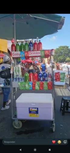 Carrinho de bebida drinks