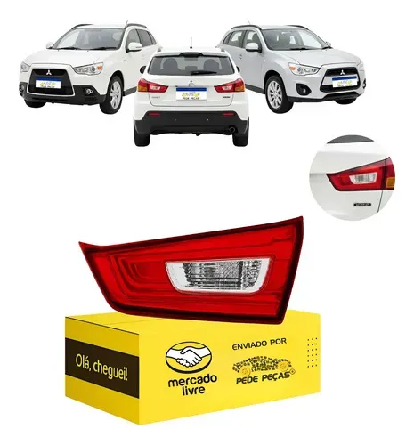 Lanterna Tampa Mitsubishi Asx 2010 2011 2012 2013 A 2022 Ld Direito/passageiro Cristal
