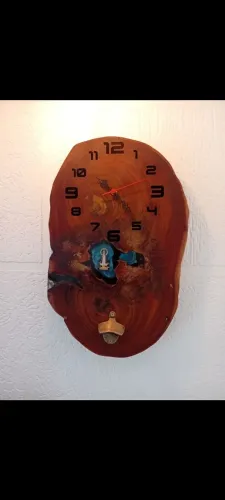 Relógio de Parede Resinado