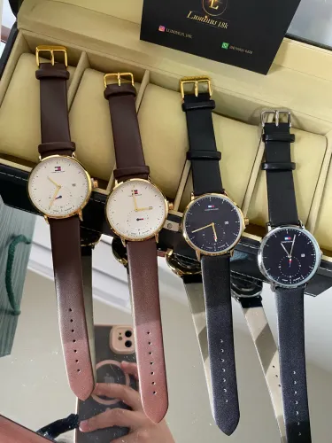 Relógio Tommy pulseira de couro 