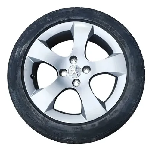 Roda 17 C/pneu Peugeot 3008 2012 2013 A 2015 C/detalhe Prata