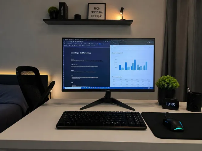 Monitor Gamer IPS 21.5 Full HD 75Hz HDMI Novo Lacrado