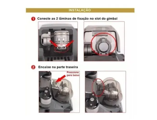 Drone Protetor E Trava Do Gimbal Do Dji Mavic Pro  Arduino Automação COD-CP528 