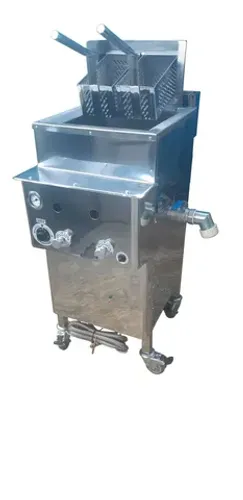 Fritadeira Retangular Quadrada Para Salgados Com Cestos