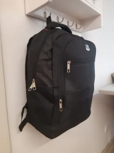 Mochila Grande Escolar Nova 3 bolsos + 2 Laterais