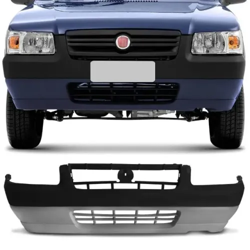 Parachoque Dianteiro Fiat Uno Economy 2008 à 2011- Cinza Texturizado - Lumax