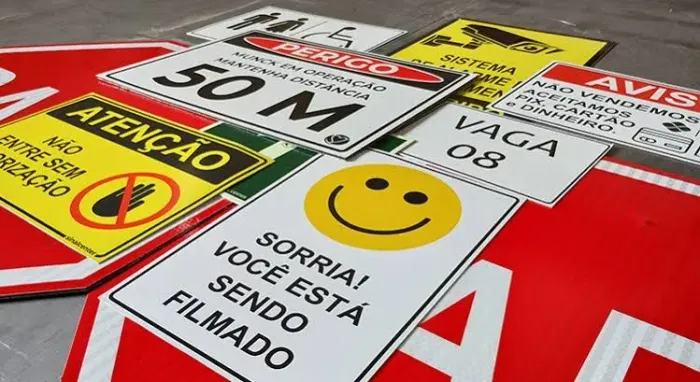 Placa de PVC personalizadas