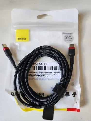 Cabo USB-C para USB-C Baseus 2 Metros 100W