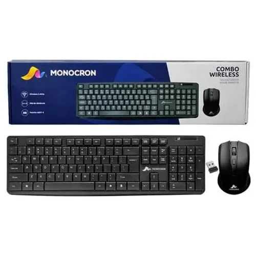 COMBO TECLADO E MOUSE WIRELESS